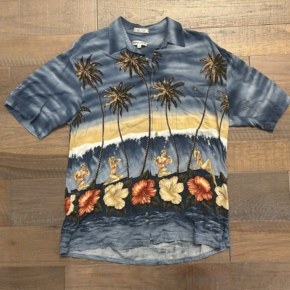 Pierre Cardin | Shirts | Vintage Pierre Cardin Hawaiian Pinup Girls ...